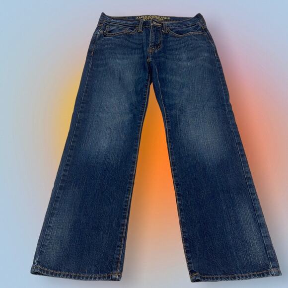 AMERICAN EAGLE Men’s 28 x 30 ORIGINAL STRAIGHT Blue Jeans - Picture 1 of 3